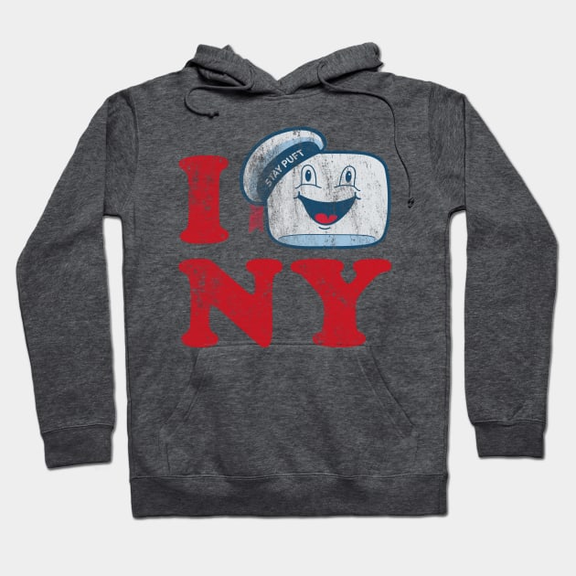 Stay Puft Loves New York Hoodie by Tee Arcade